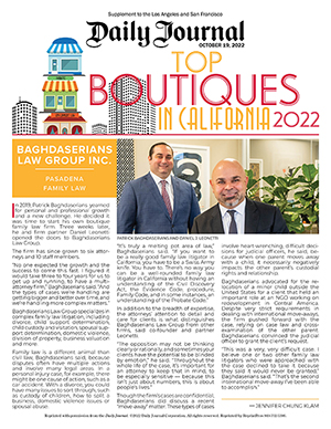 2022 Top Boutique law firm